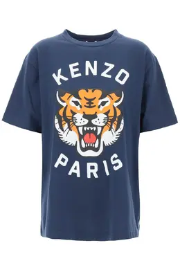 Kenzo: Хлопковая футболка Tiger