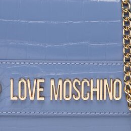 LOVE MOSCHINO: Голубая сумка