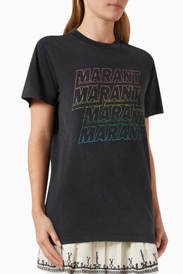 Isabel Marant Etoile: Хлопковая футболка