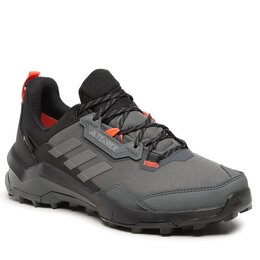 Adidas: Серые кроссовки 
