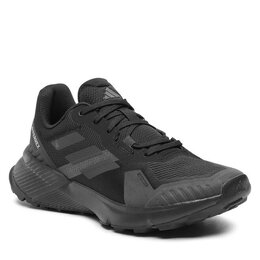 Adidas: Чёрные кроссовки 