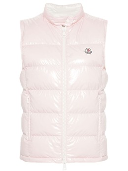 Moncler: Розовый жилет 