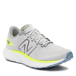 New Balance: Серые кроссовки 