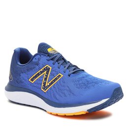 New Balance: Синие кроссовки 