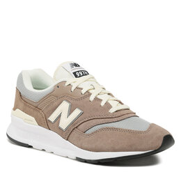 New Balance: Бежевые кроссовки 