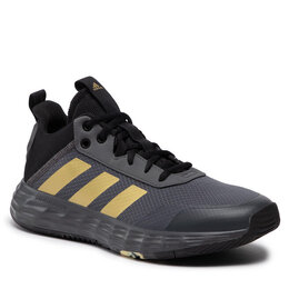 Adidas: Серые кроссовки 