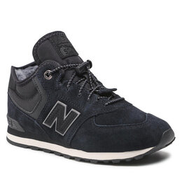 New Balance: Чёрные кроссовки 