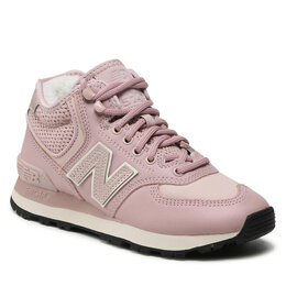 New Balance: Розовые кроссовки 