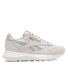 Reebok: Серые кроссовки Classic Leather