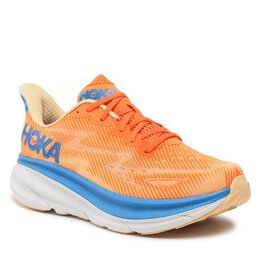 HOKA: Оранжевые кроссовки 