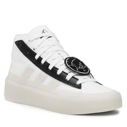 Adidas: Белые кроссовки 