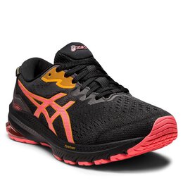 Asics: Чёрные кроссовки 