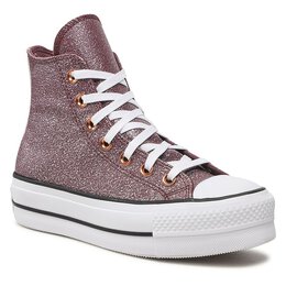 Converse: Бордовые кроссовки 