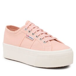 Superga: Розовые кроссовки 