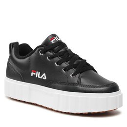 Fila: Чёрные кроссовки 