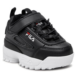 Fila: Чёрные кроссовки 