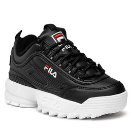 Fila: Чёрные кроссовки 