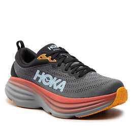 HOKA: Серые кроссовки 