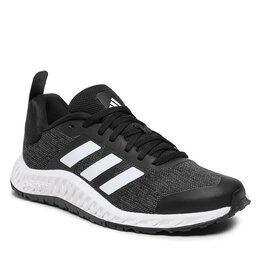 Adidas: Чёрные кроссовки 