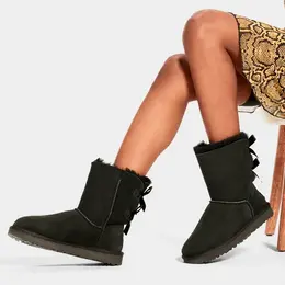 UGG: Чёрные угги Bailey Bow II