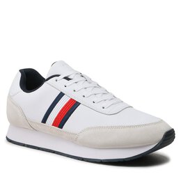 Tommy Hilfiger: Белые кроссовки  Runner