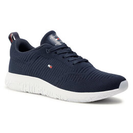 Tommy Hilfiger: Тёмные кроссовки 