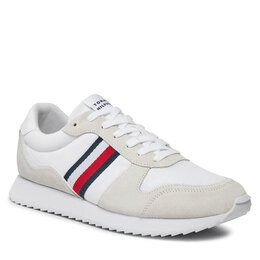 Tommy Hilfiger: Белые кроссовки 