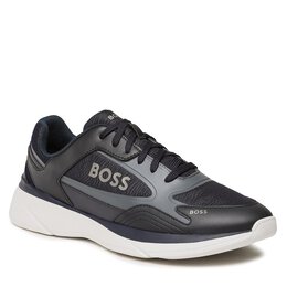 BOSS: Чёрные кроссовки 