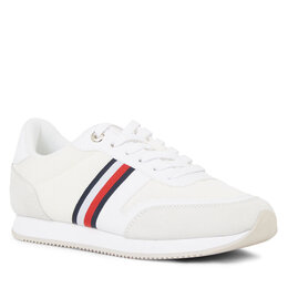 Tommy Hilfiger: Белые кроссовки Runner