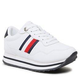 Tommy Hilfiger: Белые кроссовки Runner