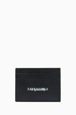 Balenciaga: Чёрный картхолдер Cash