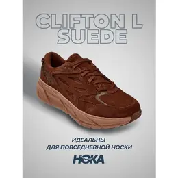 HOKA: Коричневые кроссовки 