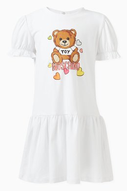 Moschino: Платье Teddy Bear с оборками