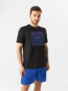 Adidas: Чёрная футболка 