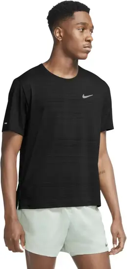 Nike: Чёрная футболка  Dri FIT