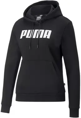 PUMA: Чёрная толстовка  Ess