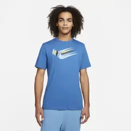 Nike: Голубая футболка 