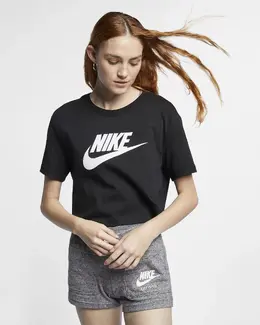 Nike: Чёрная футболка  NSW