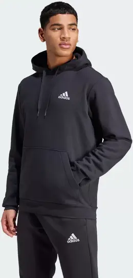 Adidas: Чёрная толстовка 