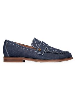 Cole Haan: Голубые лоферы 