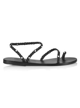 Ancient Greek Sandals: Чёрные сандалии Eleftheria