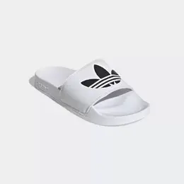 Adidas: Белые шлёпанцы Adilette Lite