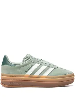 adidas: Зелёные кроссовки  Gazelle