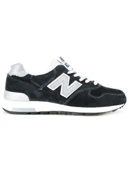 New Balance: Синие кроссовки 