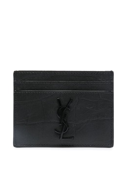 Saint Laurent: Чёрный картхолдер  Monogram