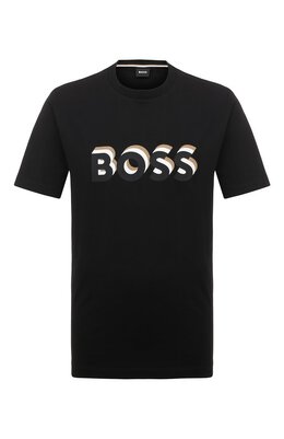 BOSS: Хлопковая футболка 