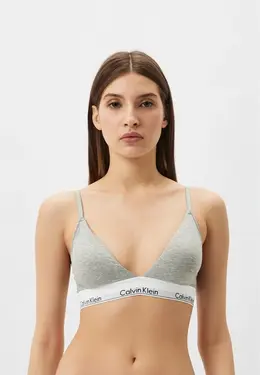 Calvin Klein: Серый бюстгальтер 