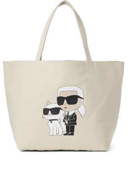 Karl Lagerfeld: Сумка-шоппер с принтом 