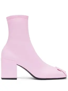 Courrèges: Светлые ботинки 
