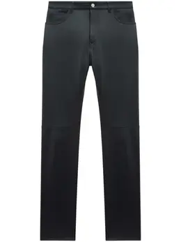 Courrèges: Кожаные брюки 